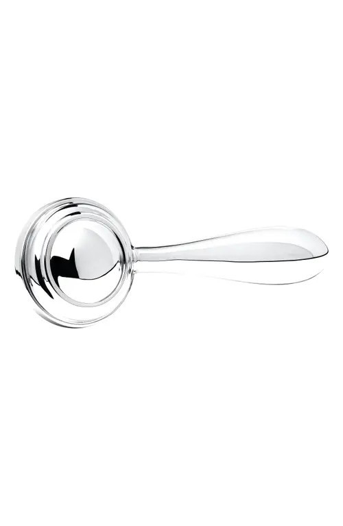 Mignonette RIbbed Round Sterling Silver Rattle at Nordstrom | Nordstrom