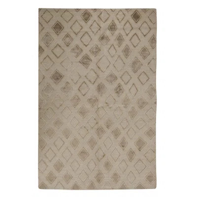 High-Quality Hand-Knotted Ivory Area Rug | Wayfair North America
