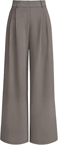 LILLUSORY Womens Wide Leg Dress Pants Hight Waisted Work Business Causal Loose Palazzo Trousers | Amazon (US)