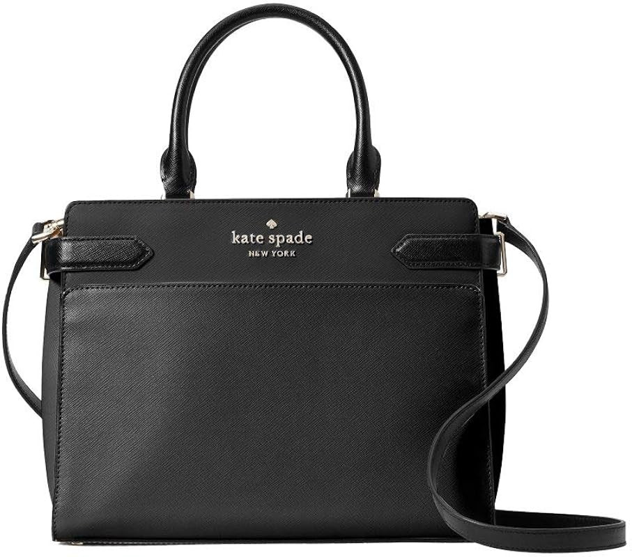 Kate Spade New York Staci Medium Saffiano Leather Satchel Purse | Amazon (US)