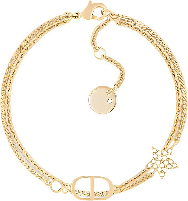 Initial Star Bracelets for Women - Handcrafted 18K Gold Plated Chain with Letter Charms | Amazon (US)