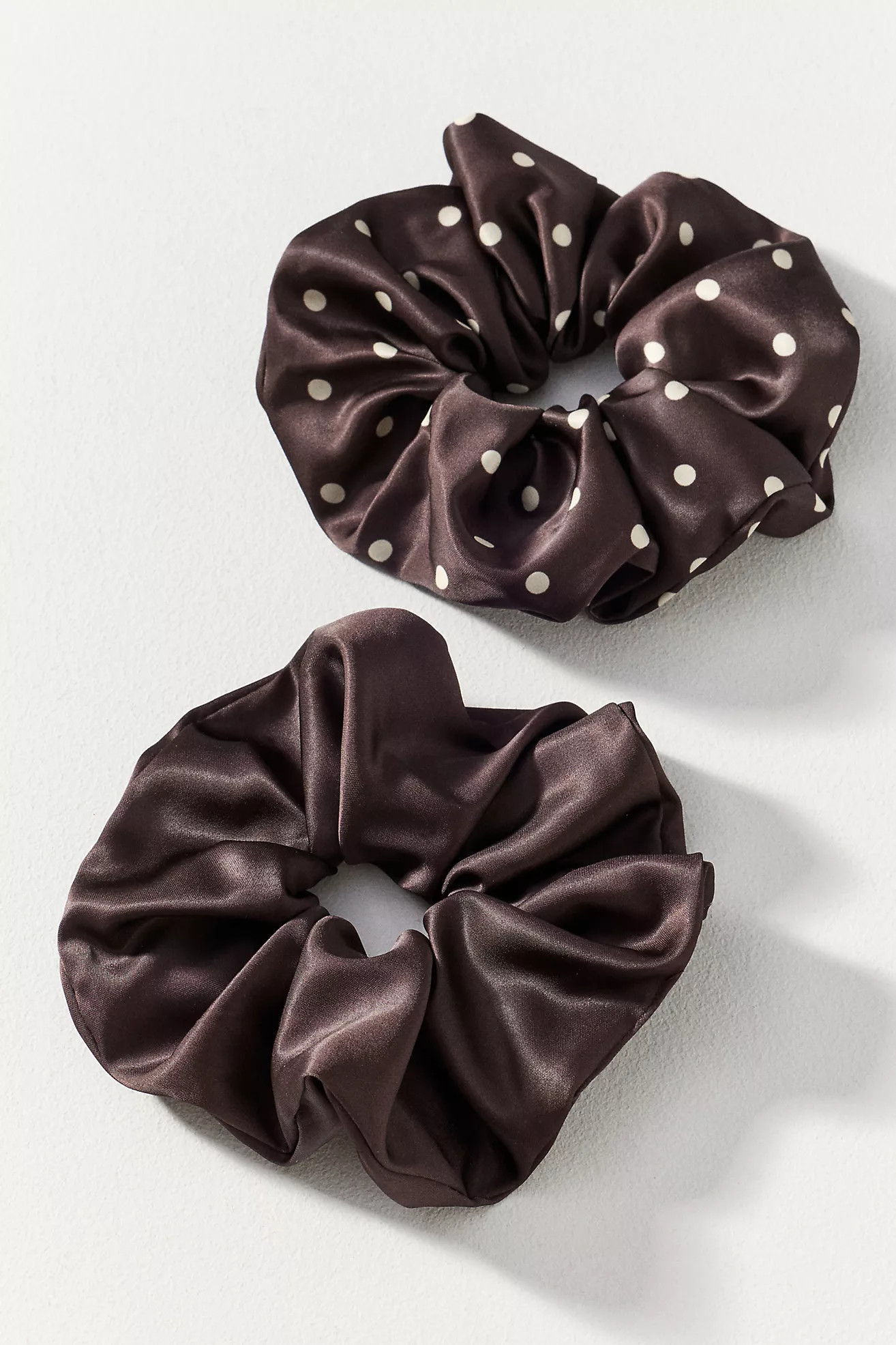 Natasha Polka Dot Scrunchies, Set of 2 | Anthropologie (US)