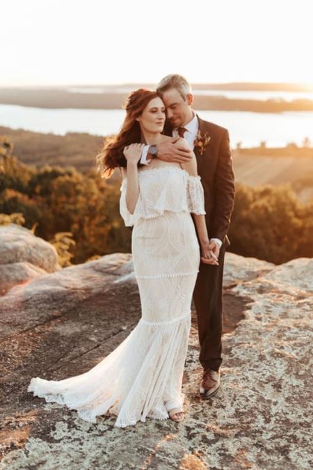 This lace boho wedding dress is amazing and under $150!

#LTKwedding