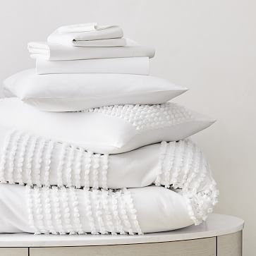 Candlewick & Organic Washed Cotton Percale Starter Bedding Set | West Elm (US)