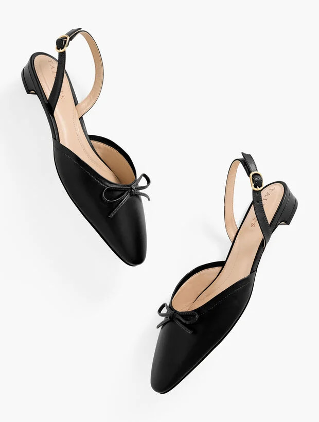 Shelby Nappa Slingback Flats | Talbots