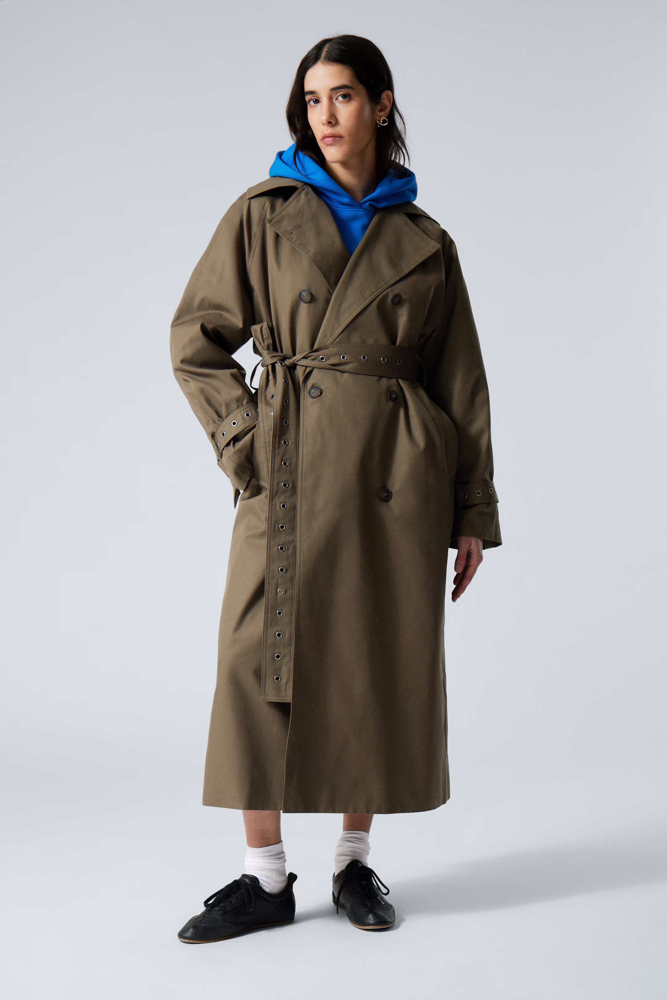 Oversized Double-Breasted Trench Coat | H&M (UK, MY, IN, SG, PH, TW, HK)
