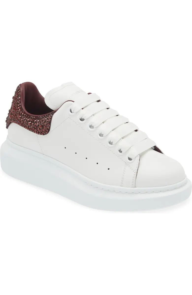 Oversized Crystal Embellished Sneaker (Women) | Nordstrom