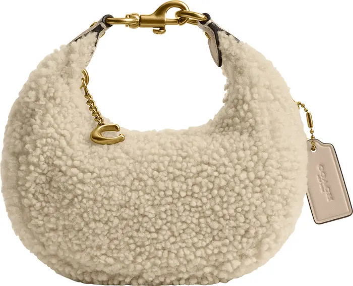 Jonie Genuine Shearling Top Handle Bag | Nordstrom