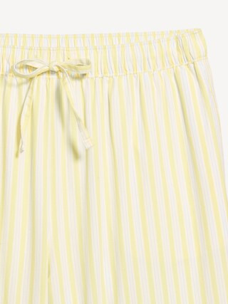 Poplin Wide-Leg Pajama Pants | Old Navy (US)
