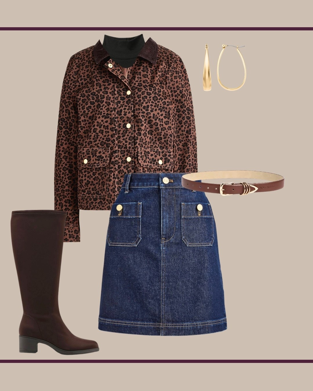 Look 3 preppy girl outfit! 