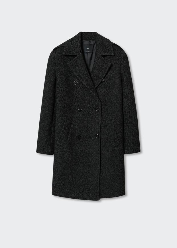 Double-breasted coat -  Women | Mango USA | MANGO (US)