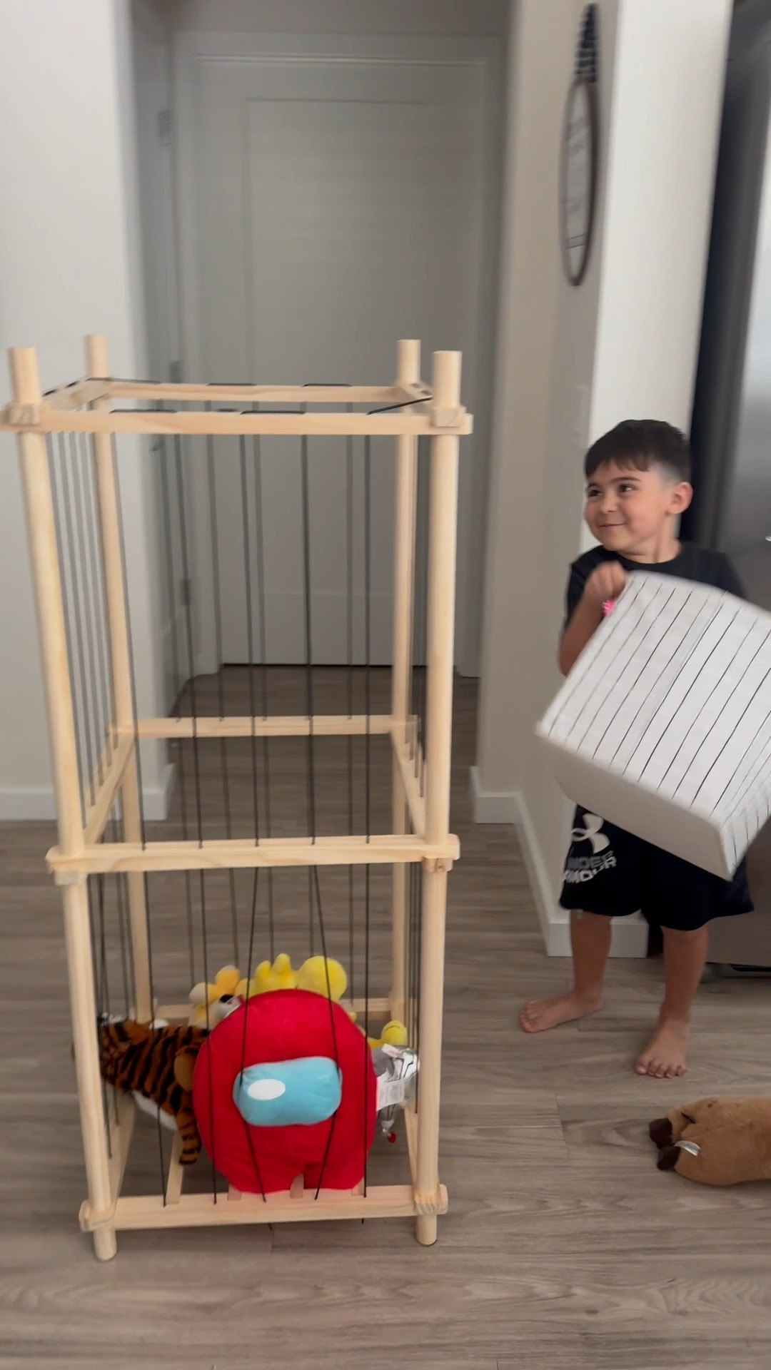 He loves his stuffed friends and never gets rid of them. I’m so happy I got this storage cage it fits all of his buddies and it’s easy for him to grab one and put them away. 

#LTKHome #LTKSaleAlert #LTKKids