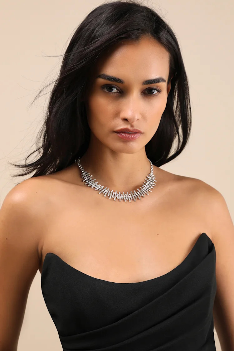 Royal Diva Silver Rhinestone Choker Necklace
            8 Other Reasons
         $45 | Lulus