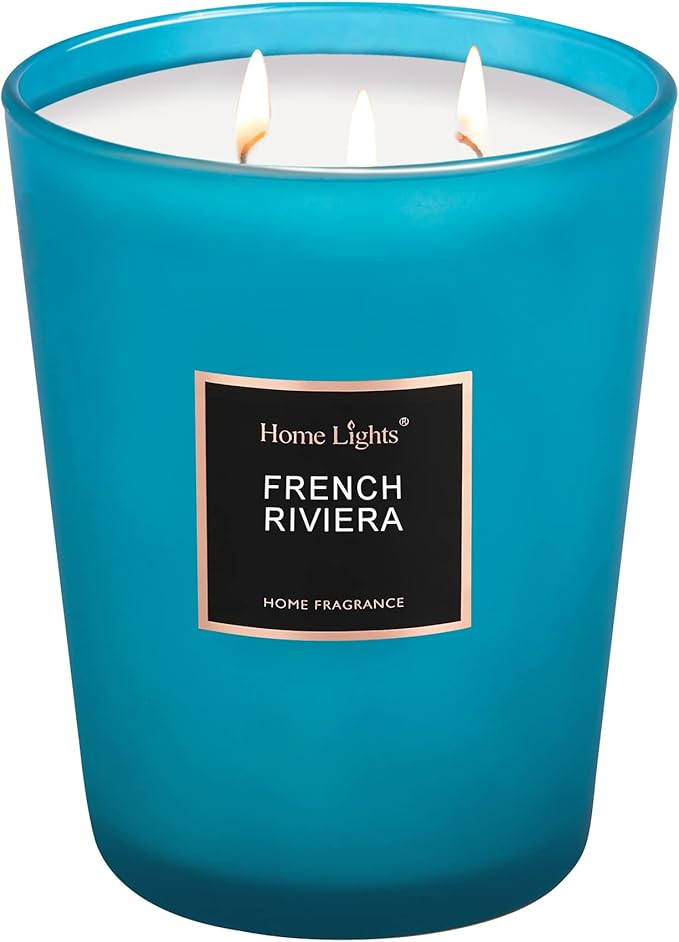 HomeLights Scented Candles | Large Jar Candle - 33.3 Oz. Natural Soy Aromatherapy Candles | Up to... | Amazon (US)