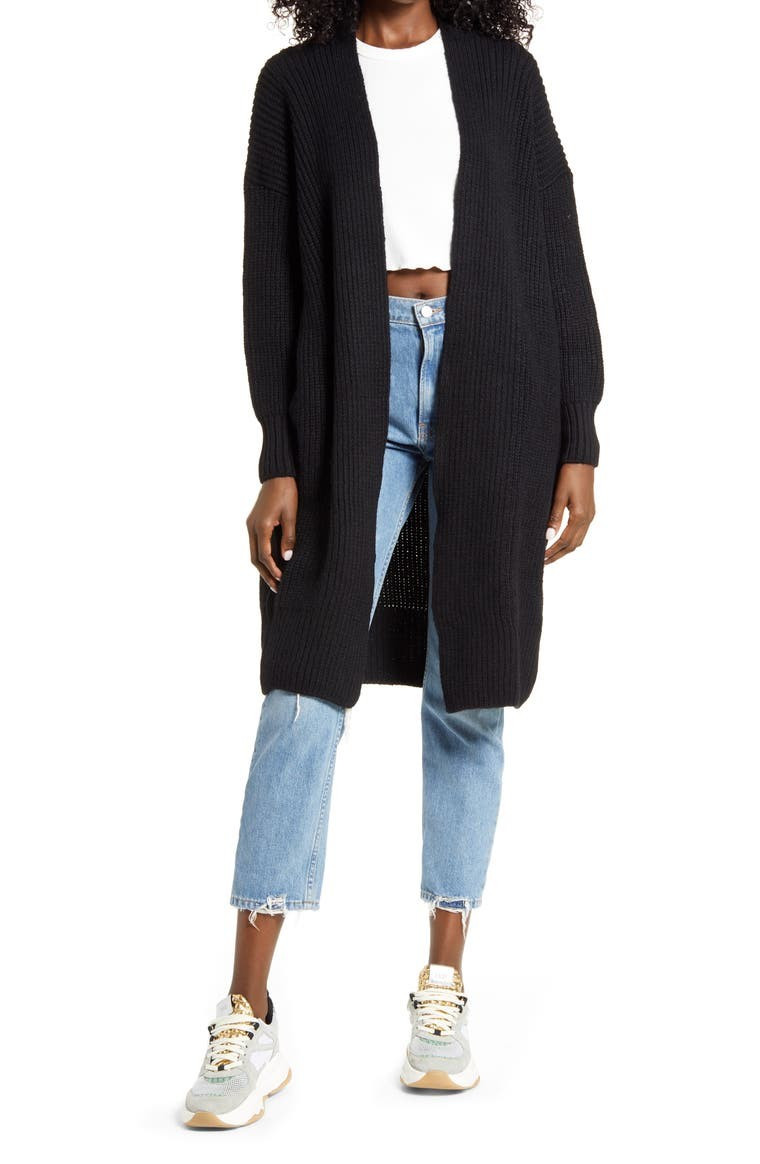 Ribbed Open Front Cardigan | Nordstrom