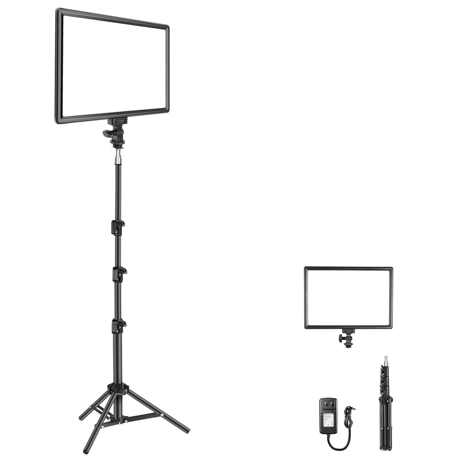 NEEWER 13" LED Video Light Panel, Studio Lighting Kit with Tripod Stand, 20W Bi Color Dimmable Ph... | Amazon (US)