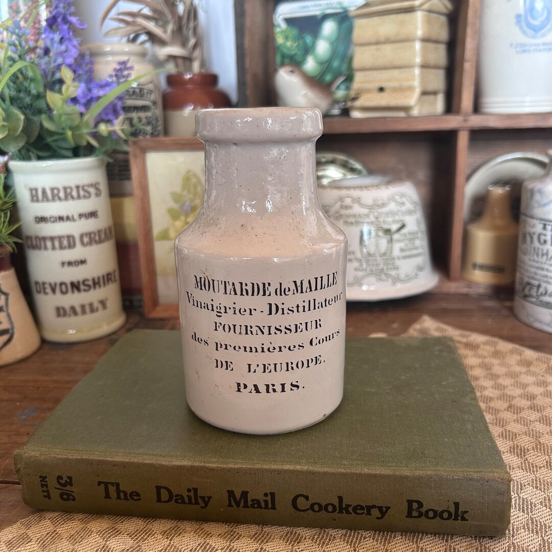 Vintage Antique French Jar, French Mustard Pot, Antique French Jar, Vintage Jar, Mustard Pot, Vin... | Etsy (US)