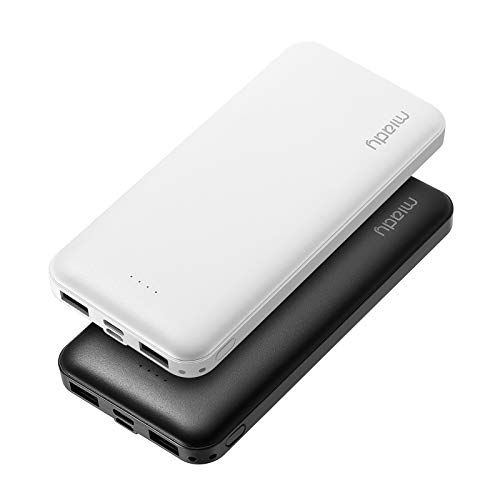 2-Pack Miady 10000mAh Dual USB Portable Charger, Fast Charging Power Bank with USB C Input, Backup C | Amazon (US)