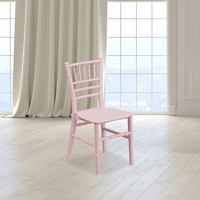 EMMA + OLIVER Kids Pink Resin Chiavari Chair | Amazon (US)