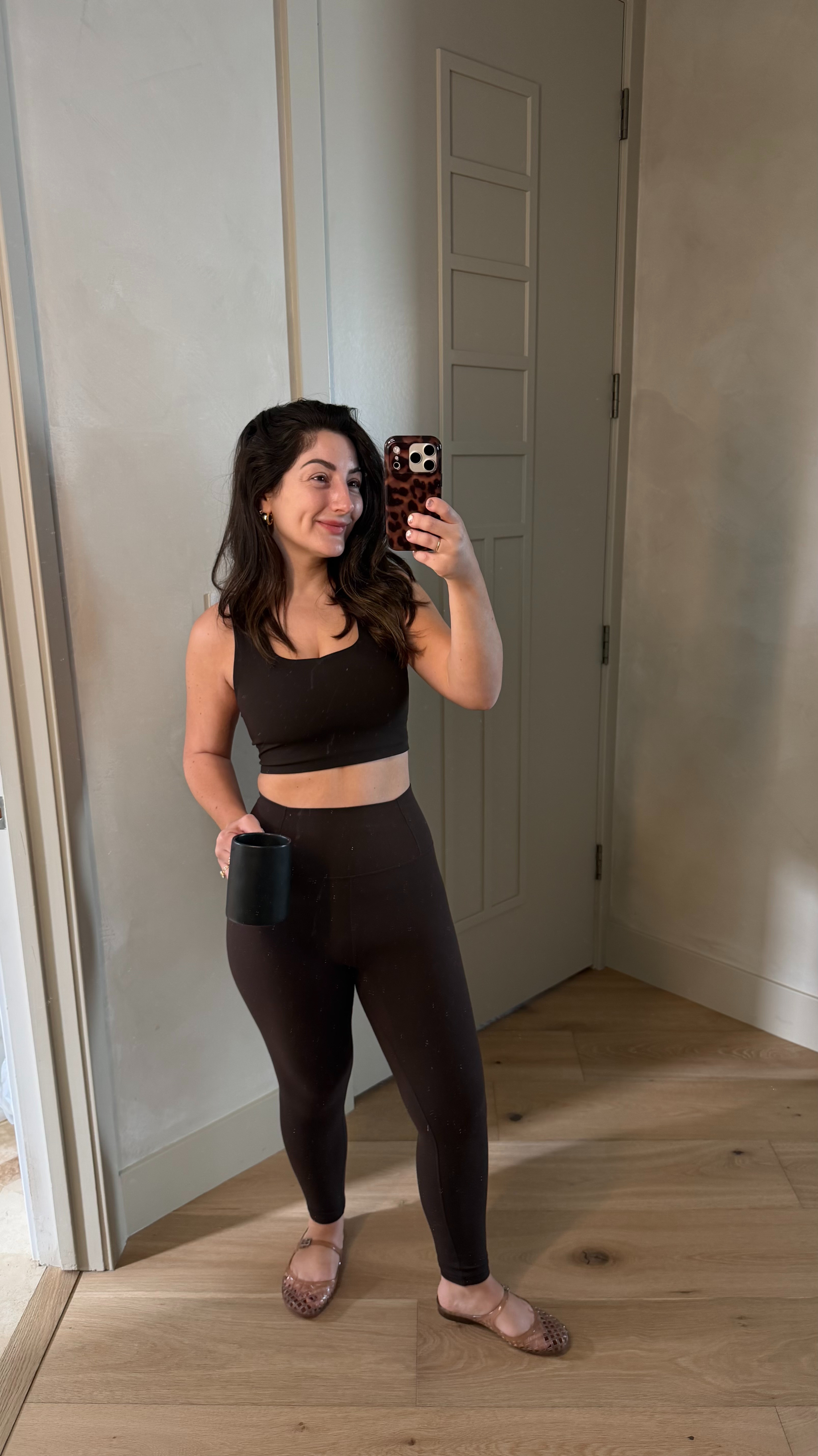 Pilates outfit of the day! 

Top size small 
Leggings size medium 

5'0" 140lbs
Petite friendly  

 #LTKfitnessgoals #LTKActive #LTKPetite