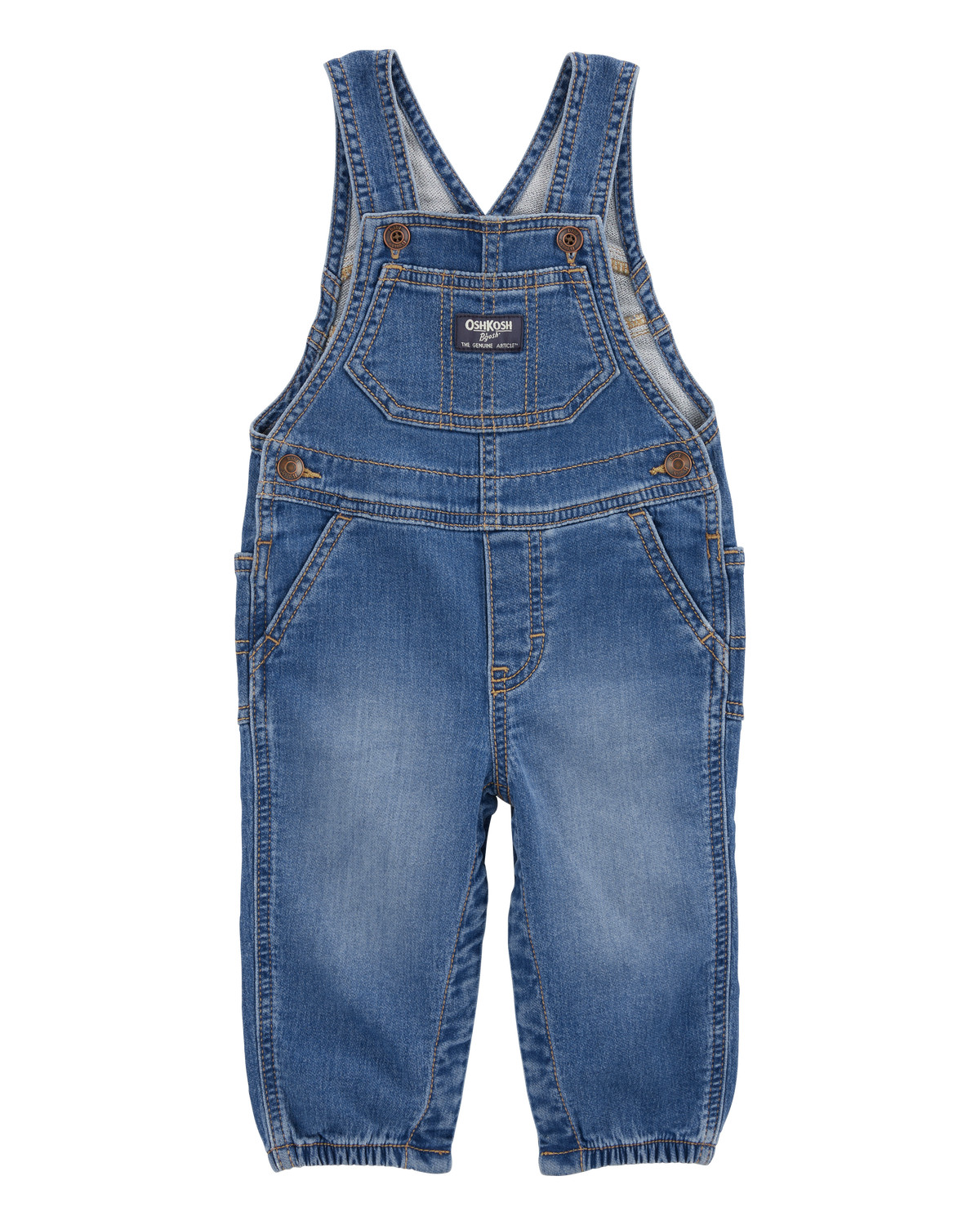 Baby Knit-Like Denim Overalls | Carter's Inc