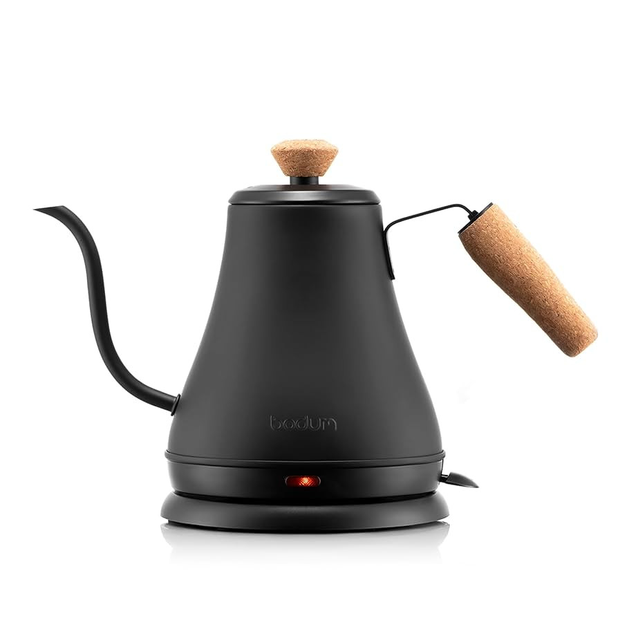 Bodum 27oz Bistro Gooseneck Electric Water Kettle, Pour Over Coffee & Tea, Stainless Steel, Matte... | Amazon (US)