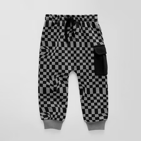 Grayson Little Toddler Boys Drawstring Waist Cuffed Mid Rise Regular Fit Fleece Jogger Pant, 3t, Black | JCPenney