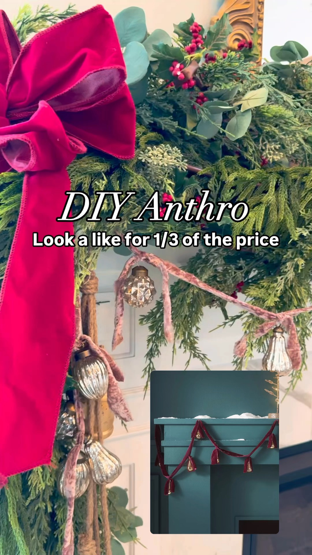 This DIY velvet garland is so stunning, it’s just what my mantel needed.  The ribbon comes in lots of different colors and it was so easy to make! 

#LTKHoliday #LTKFindsUnder50 #LTKSeasonal