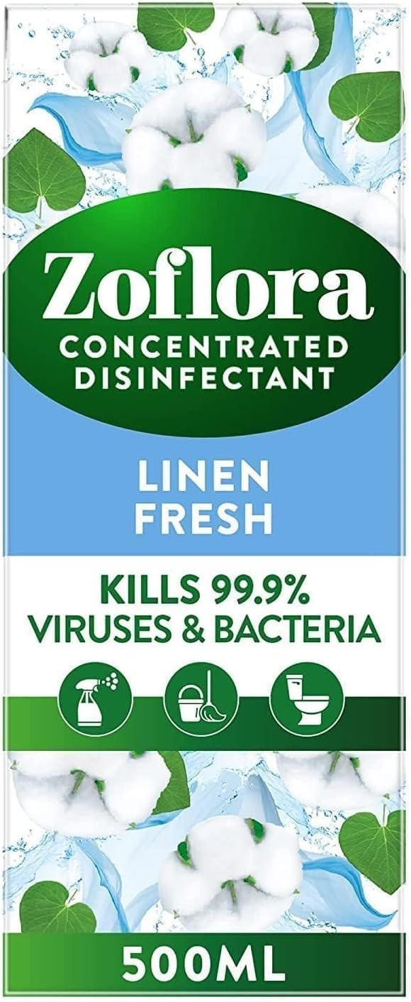 Zoflora Linen Fresh Concentrated Multipurpose Disinfectant Liquid, Antibacterial & Multi-Surface,... | Amazon (UK)