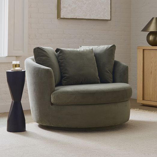 Viv Grand Swivel Chair | West Elm (US)