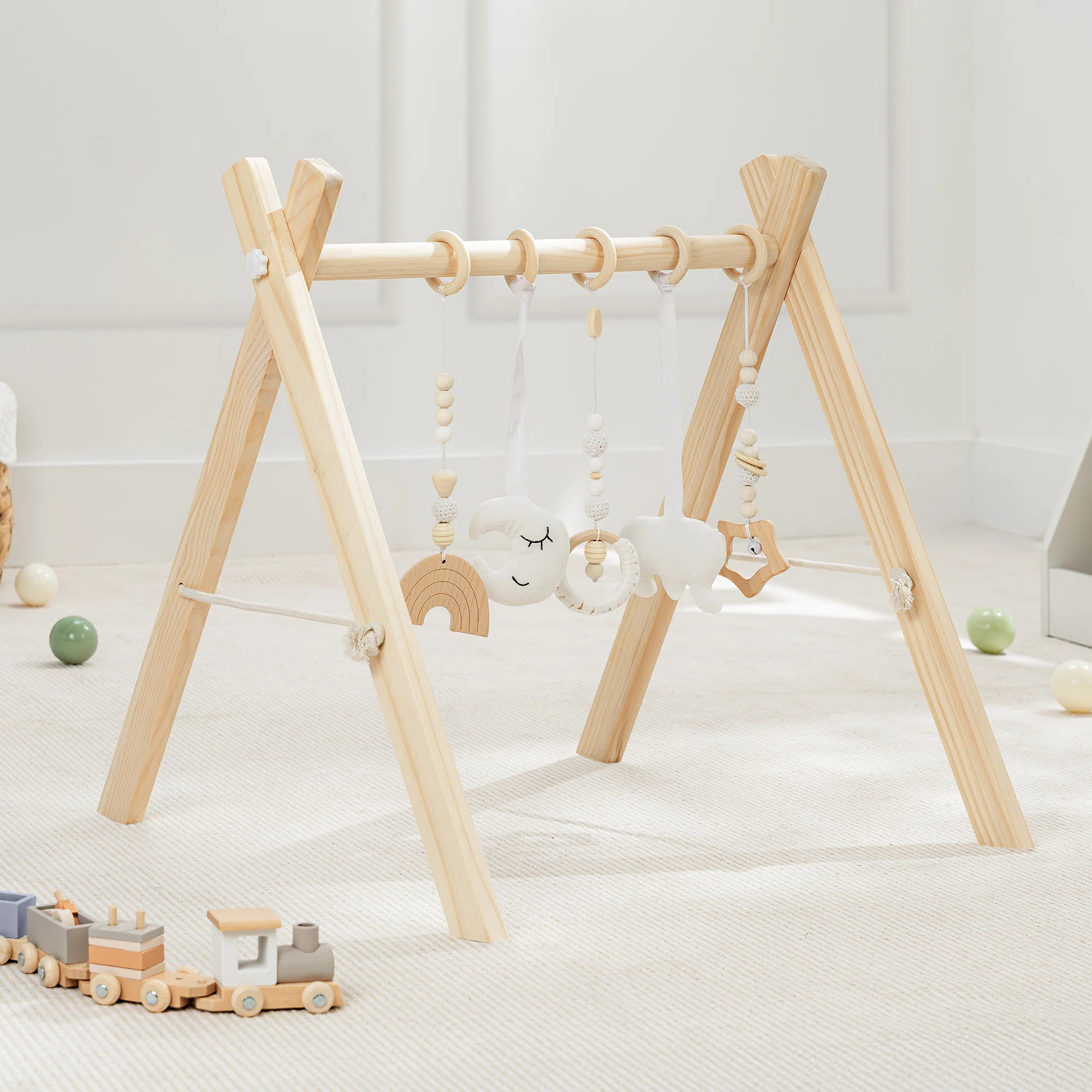Comfy Cubs Wooden Baby Play Gym Set By Comfy Cubs & Reviews | Wayfair | Wayfair North America