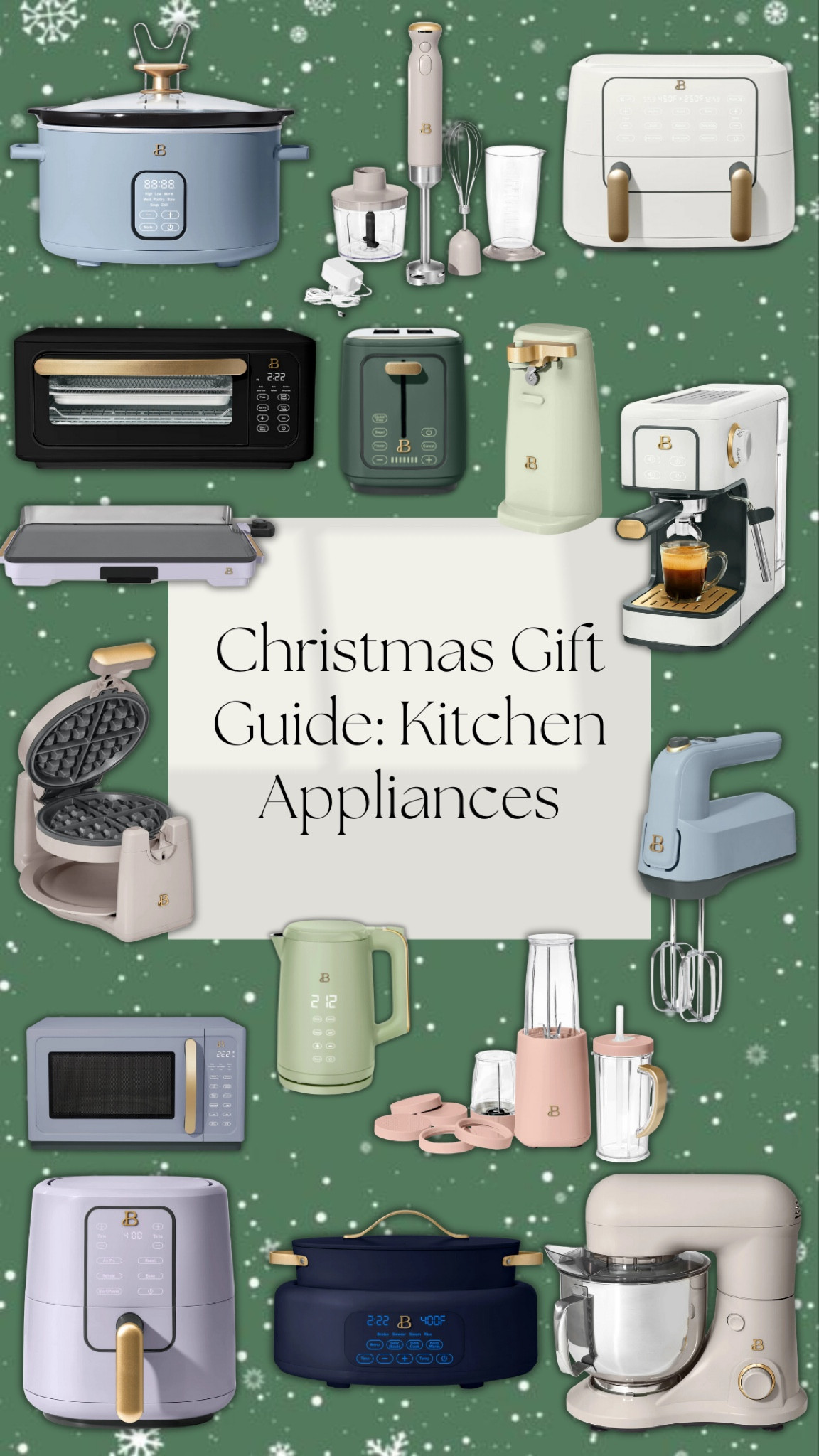 Holiday Gift Guide: Kitchen Appliances! If you are anything like me, I love an aesthetic kitchen and matching appliances that are affordable are a must! 

#LTKGiftGuide #LTKHoliday #LTKSeasonal