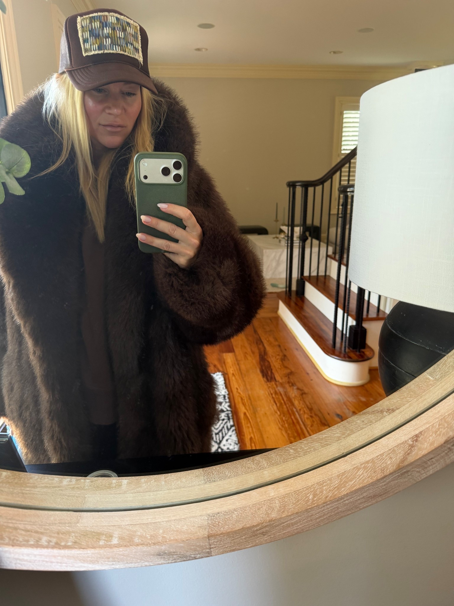 It’s 45 degrees again in the south. This cold spell calls for some fur!!! Faux of course! 

#LTKootd #LTKmomlife