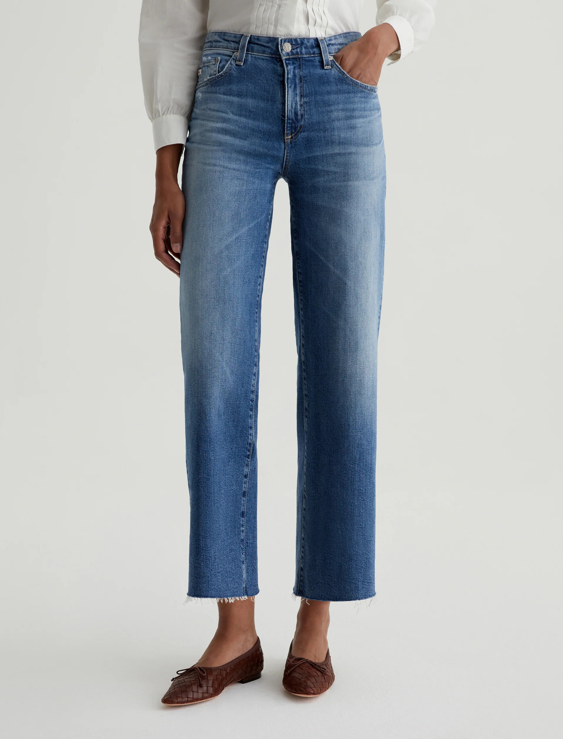 Saige Wide Leg Crop | AG Jeans