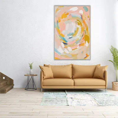 Abstract Energy Bright - Canvas Print Wall Art | Wayfair North America