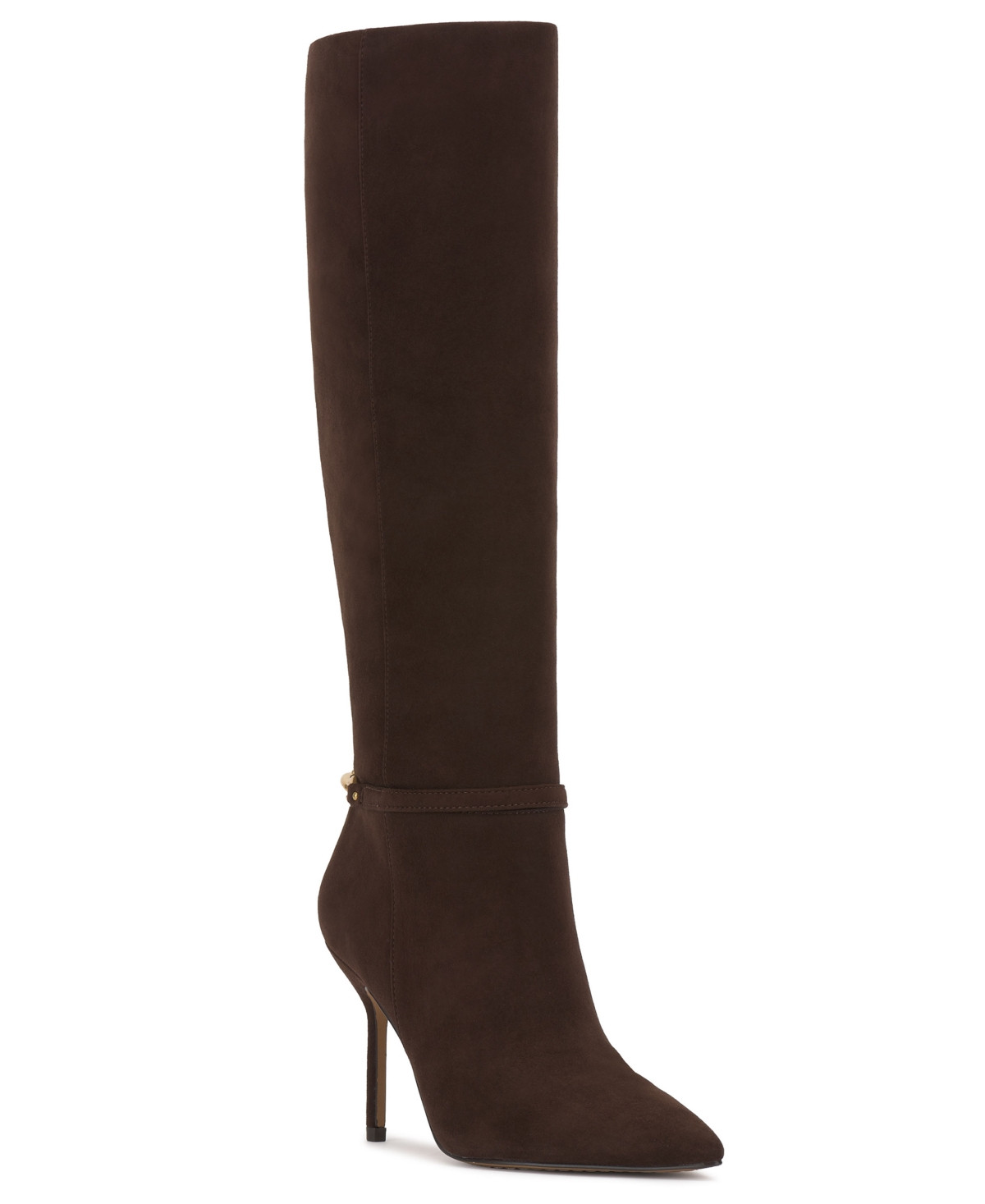 Vince Camuto Women's Mirtha Stiletto Knee-High Dress Boots - Brownie Suede | Macy's