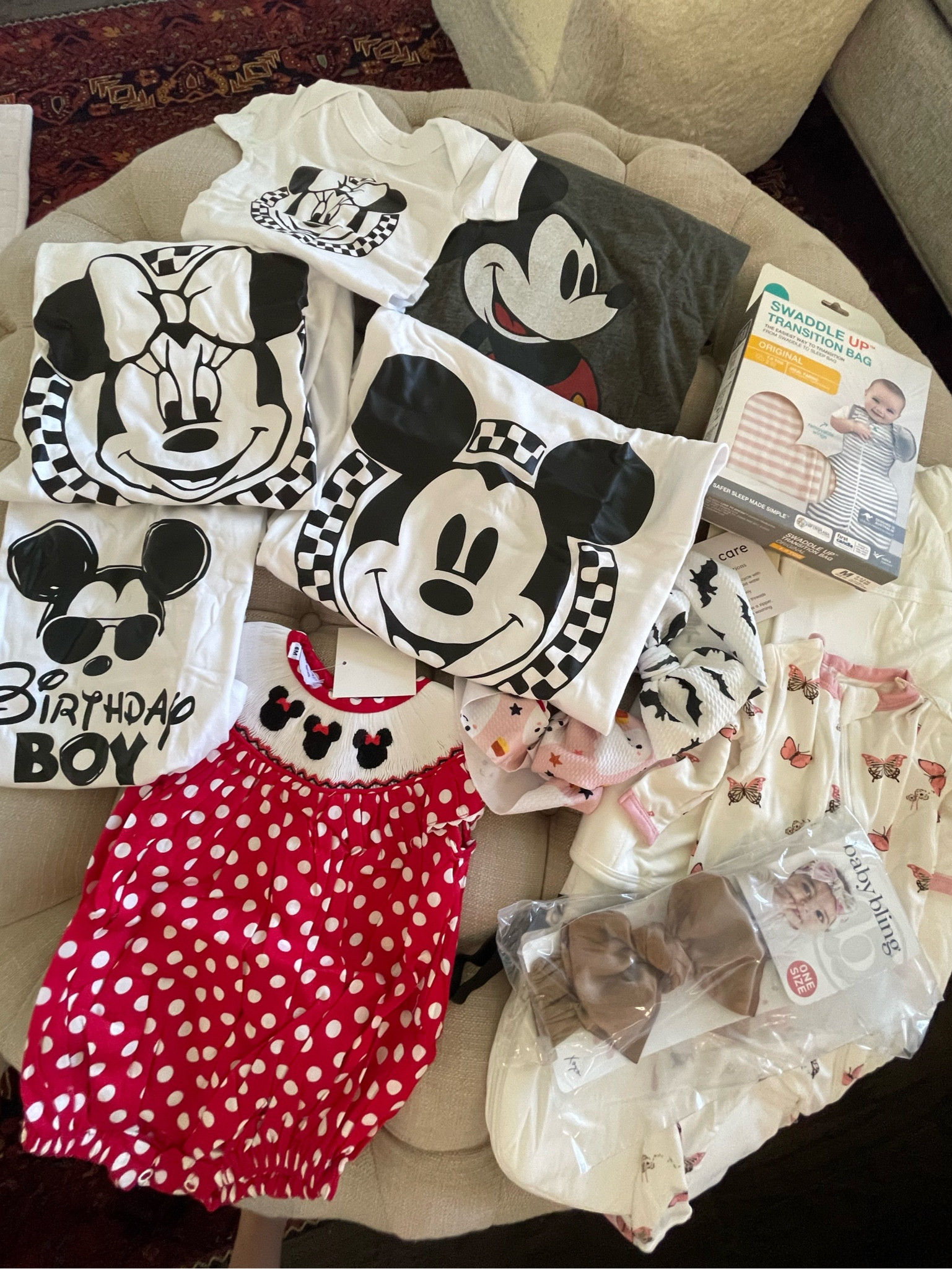 Halloween bows are rainbow + co and satin bows are baby bling! 