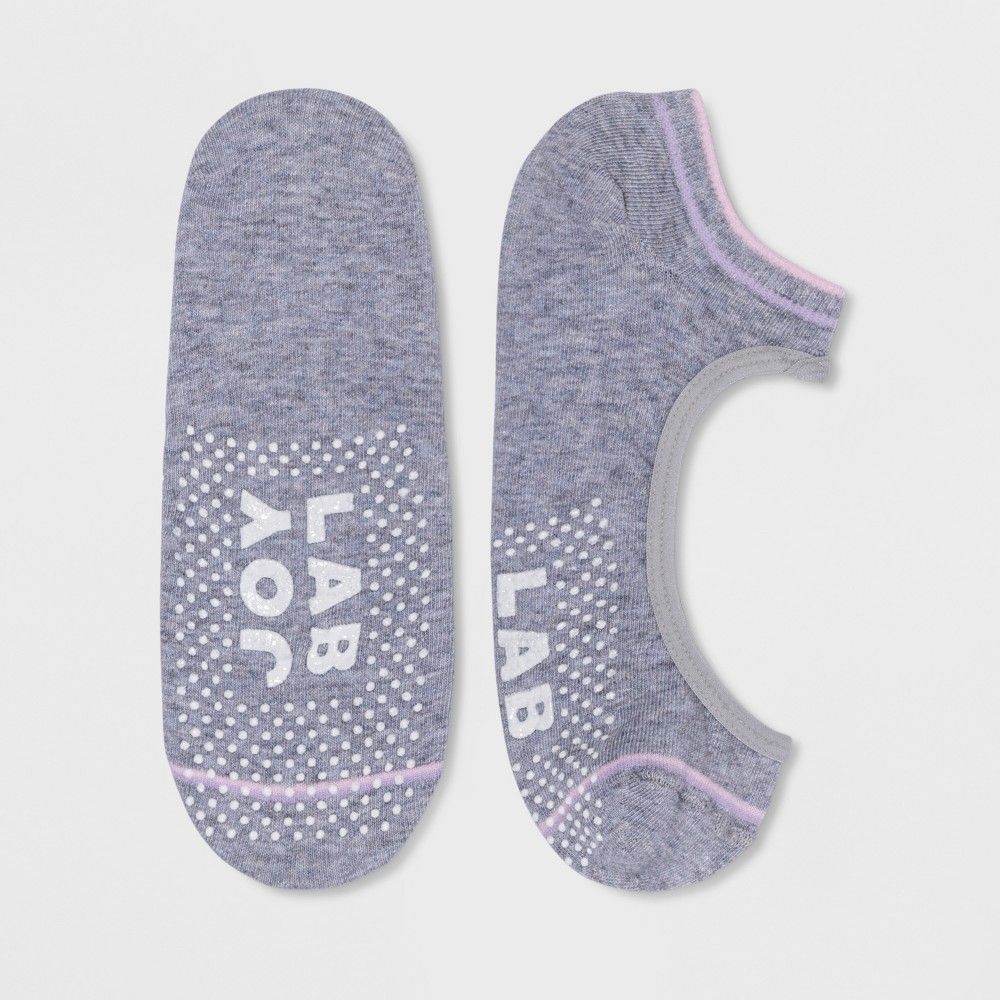 Women's Yoga Barre Socks - JoyLab Gray 4-10, Size: Small | Target