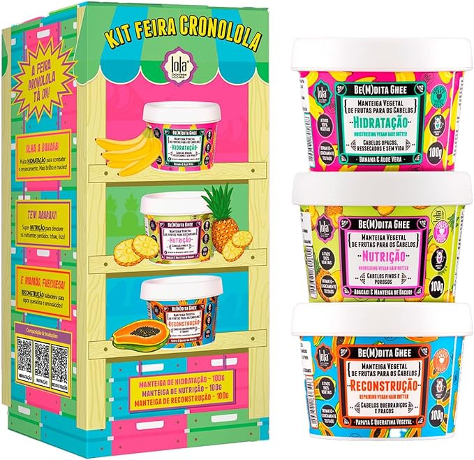 Kit Cronograma Capilar Be(m) dita Ghee 3 Produtos, Lola Cosmetics | Amazon (BR)