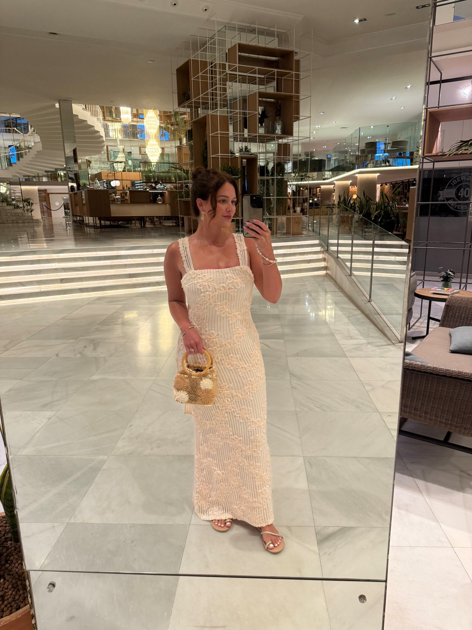 Crochet dress for an evening holiday outfit 🫶🏽 

Wearing a size small in the dress. Shoes are Friends Like These at Next (linked similar) Bag is River Island - linked similar  

#LTKeurope #LTKsummer #LTKdatenight