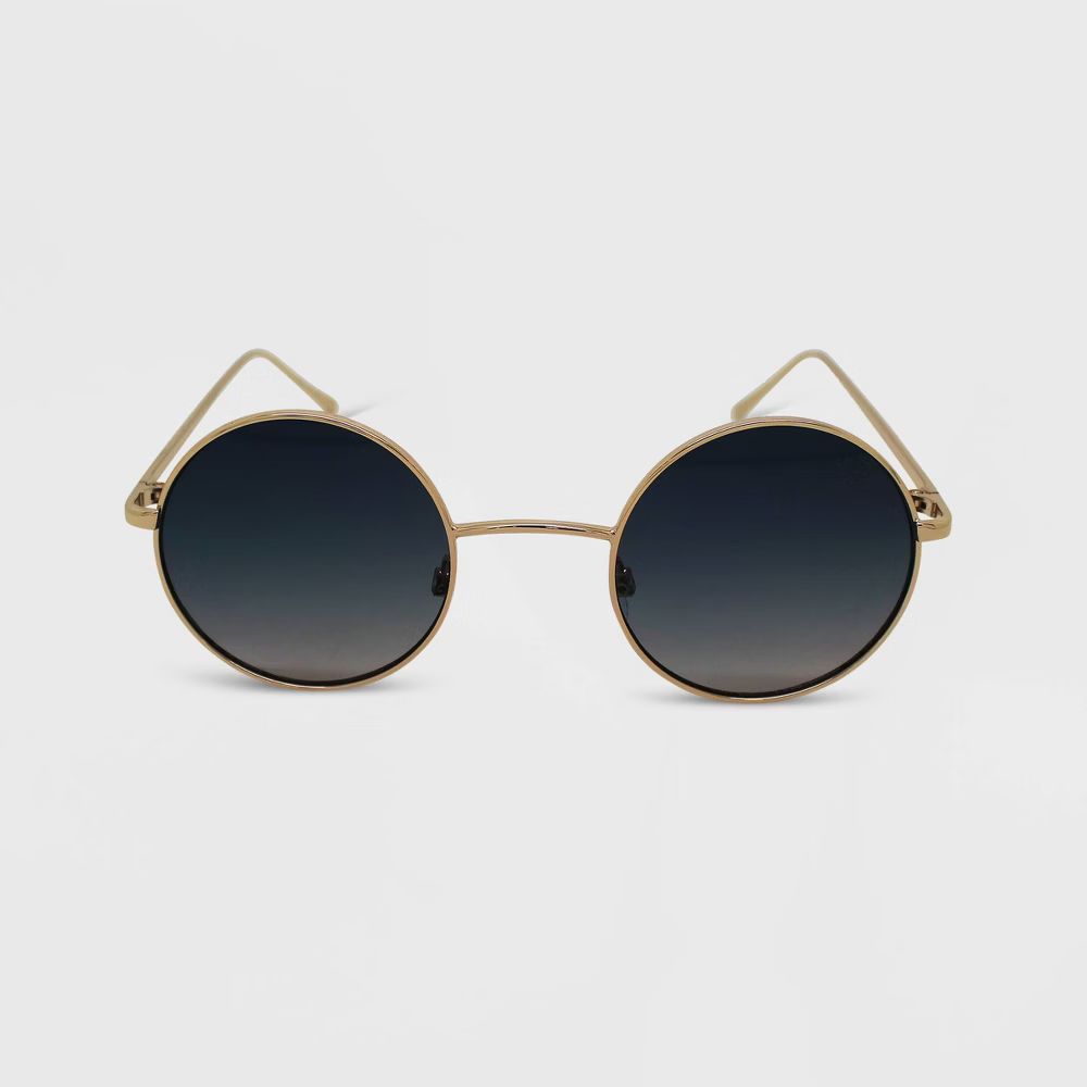Women's Metal Round Sunglasses - Wild Fable Gold | Target