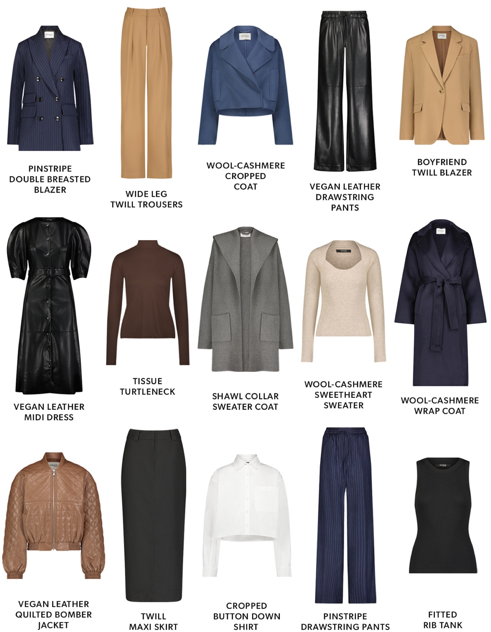 Fall staples from MAYSON the label #leather #trousers #sweater #coatigan #blazer 

#LTKworkwear