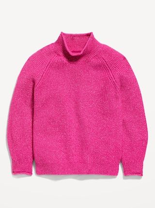 Mock-Neck Cocoon Tunic Sweater for Toddler Girls | Old Navy (US)