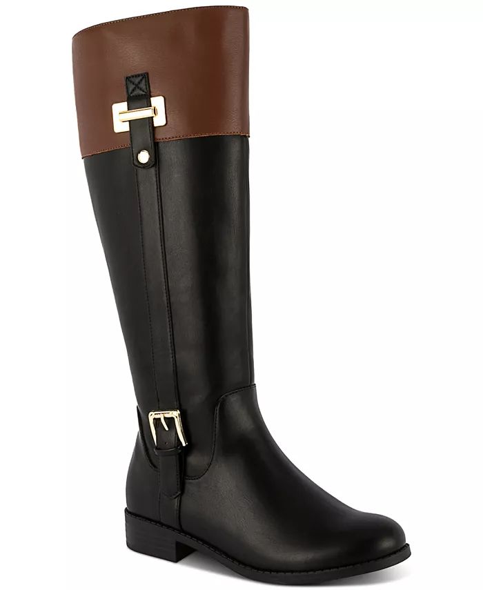 Women's Edenn Buckled Riding Boots, Created for Macy's | Macy's
