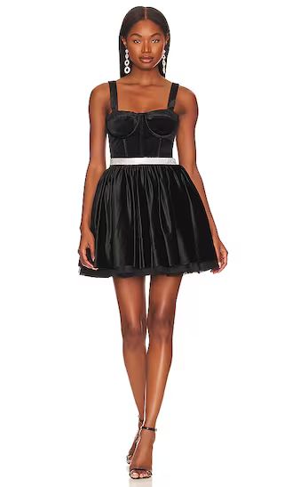 Mademoiselle Velvet Mini Dress in Black | Revolve Clothing (Global)