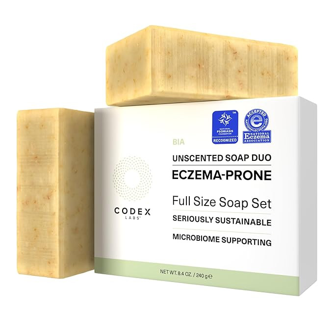 Eczema Soap for Kids & Adults – 2-Pack Unscented Eczema Hand Soap Bars with Shea Butter, Olive ... | Amazon (US)