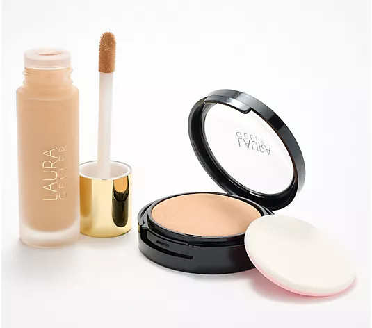 Laura Geller Double Take Powder & Liquid Foundation Duo - QVC.com | QVC