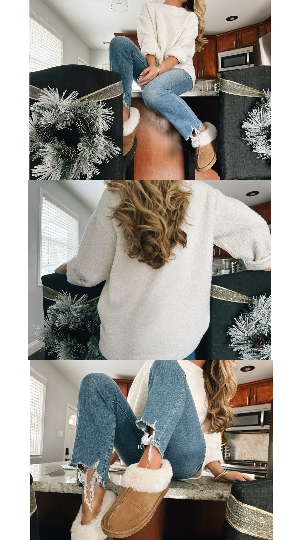 This Target oversized crew neck sweater is perfect for the extra cold days and softness is a 10/10. (Wearing size S) - scuff cuff slippers from the kids section (I’m a size 6 in shoe wearing size 4 in kids) - linked other styles as I’m aware they may be out of stock rn. 🙃

Target style, target finds, Target sweater, oversized sweaters, universal thread, comfy outfits, winter fashion, soft sweaters, slippers, frame jeanss

#LTKFindsUnder50 #LTKShoeCrush #LTKSeasonal