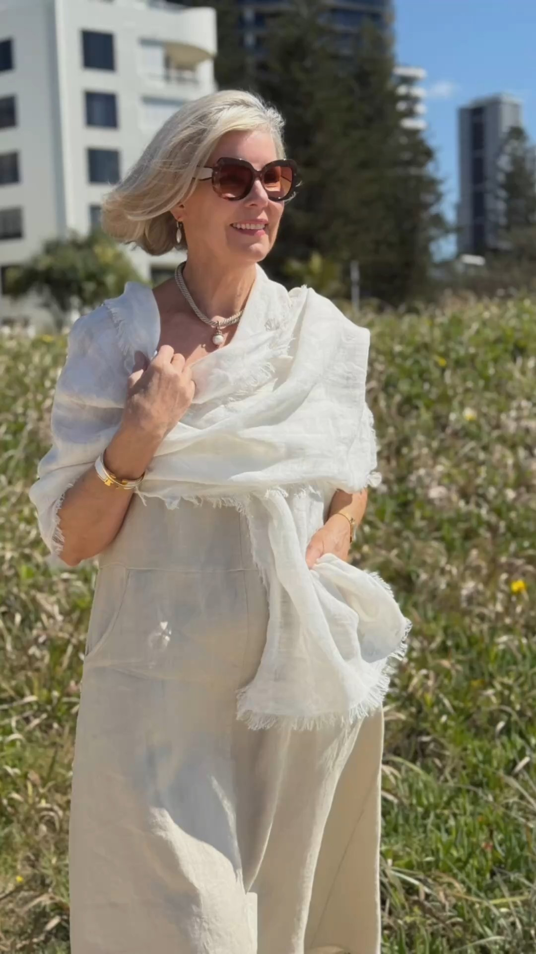 EASY, RELAXED & VERSATILE DRESS! 💛

This linen dress from @nomad.the.label is so easy to wear, with a simple shape and handy pockets, perfect for Spring and Summer. 
I’ve added the matching Sofi scarf to protect from the sun or to drape over my shoulders if it gets a little cool.
Linda 175cms wears Size M (usually wears Size 12)

#LTKover50style #LTKstyletip #LTKaustralia