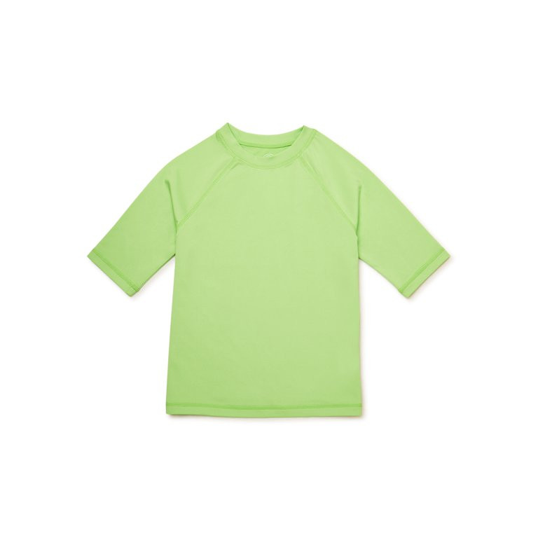 Wonder Nation Boys Short Sleeve Solid Rashguard, Sizes 4-18 & Husky | Walmart (US)